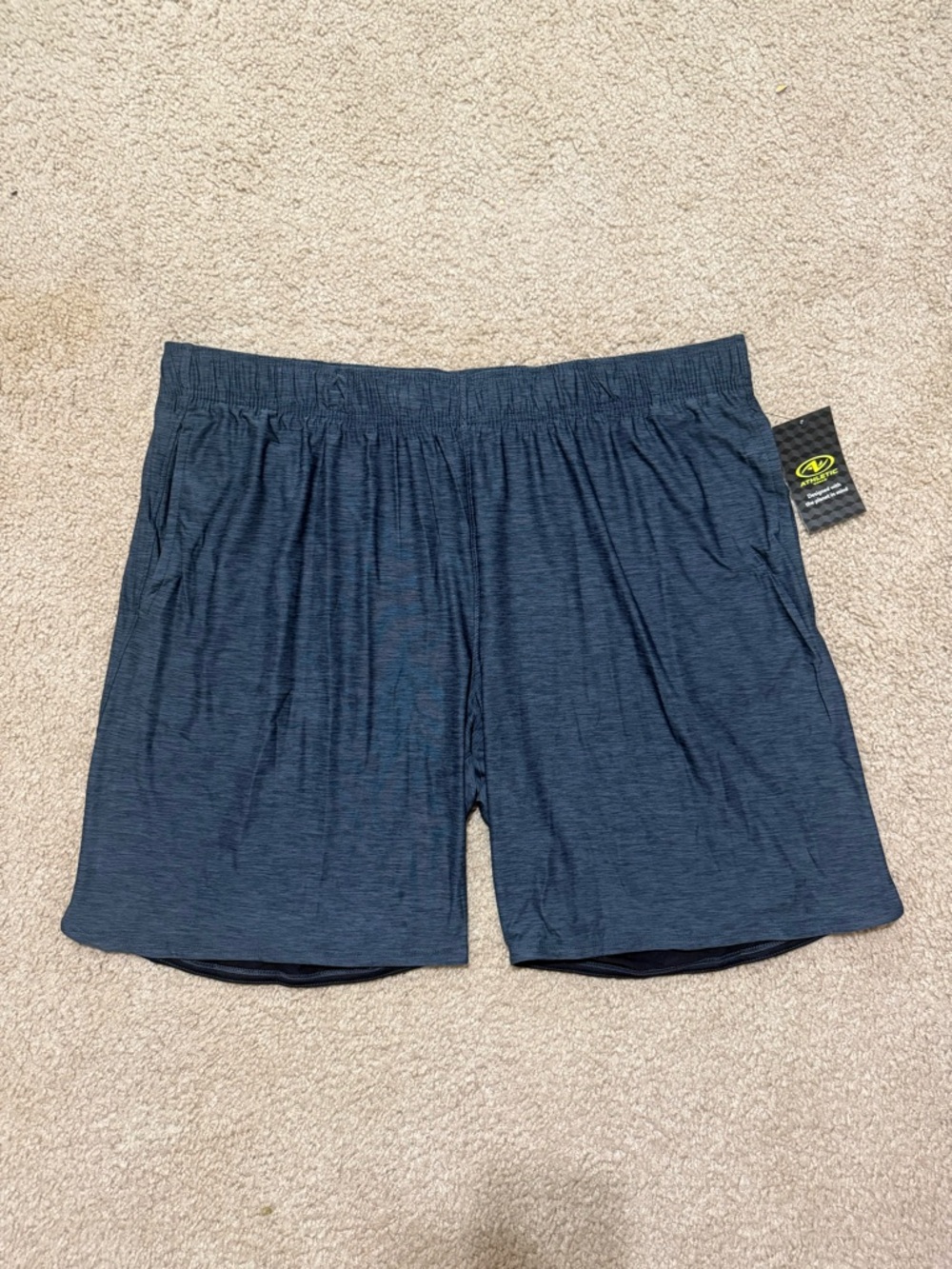 Athletic Works Mens Jersey Knit Running Shorts 9 in Gray New Sz XL